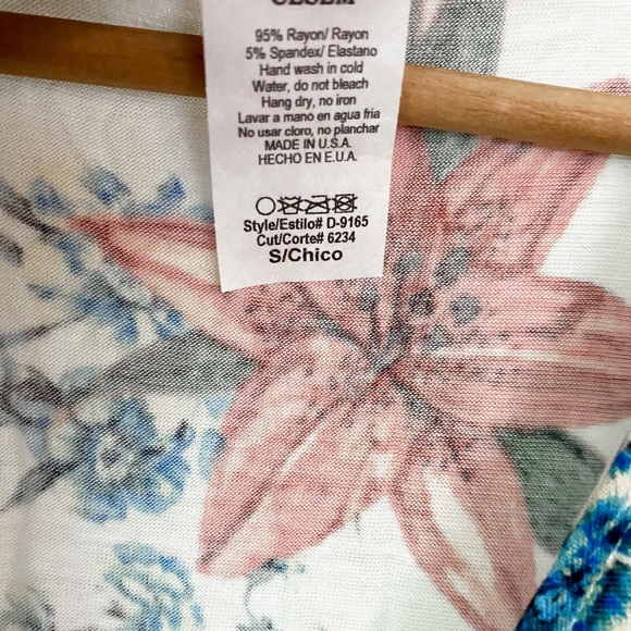 NWOT Faux Wrap Floral Dress, small - Picture 6 of 7